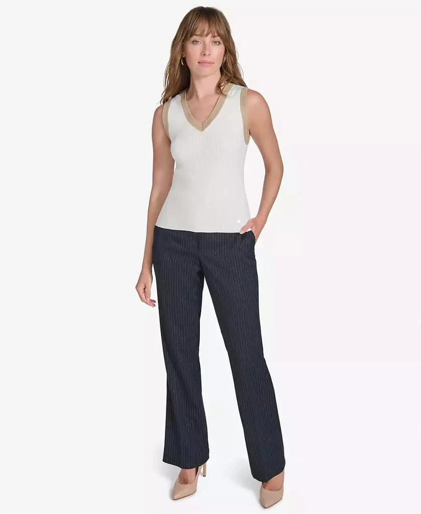 Tommy Hilfiger Women's Contrast-Trim Ribbed Tank Top 4