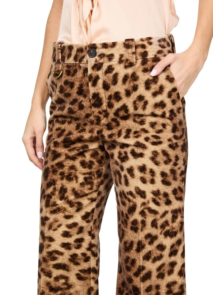 Chloé Wide-leg leopard print pants 4