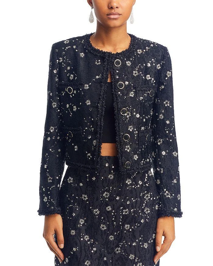 Milly Phoebe Floral Beaded Jacket 5