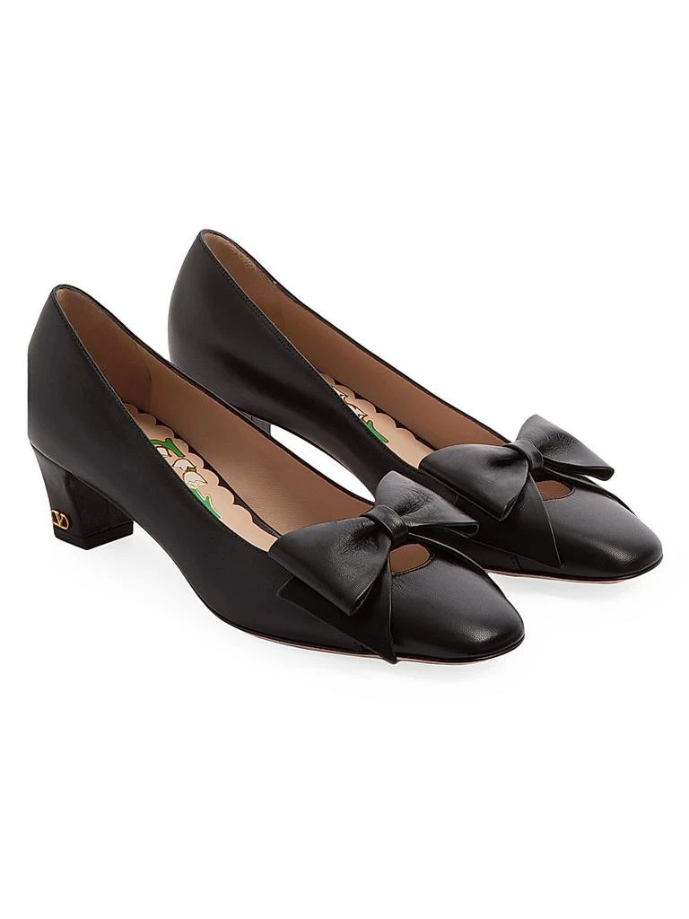 Valentino Bow Kidskin 45MM Pumps 2