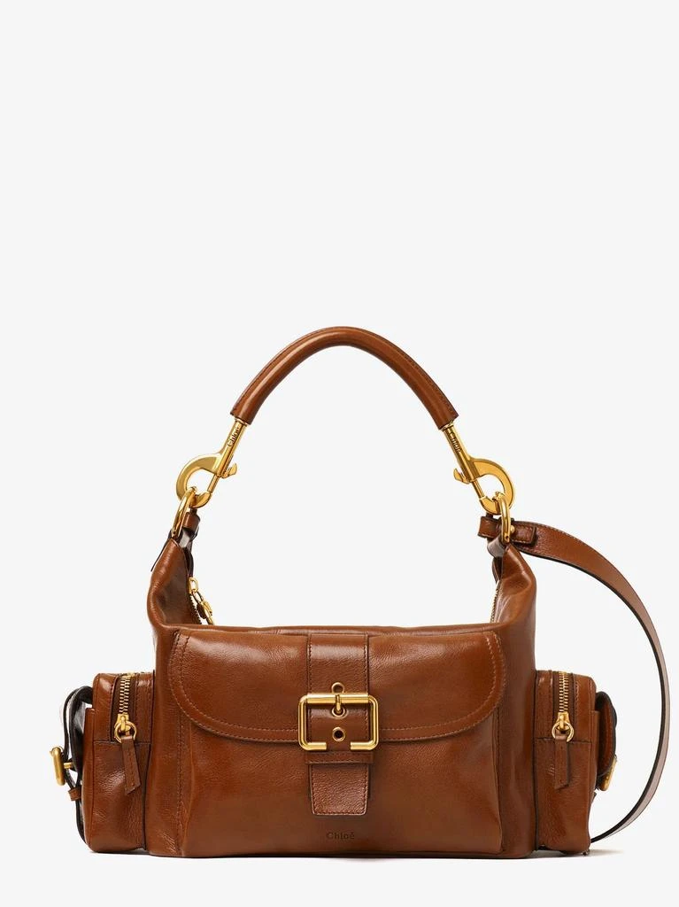 Chloé Carry shiny buffalo leather shoulder bag from Nugnes 1920