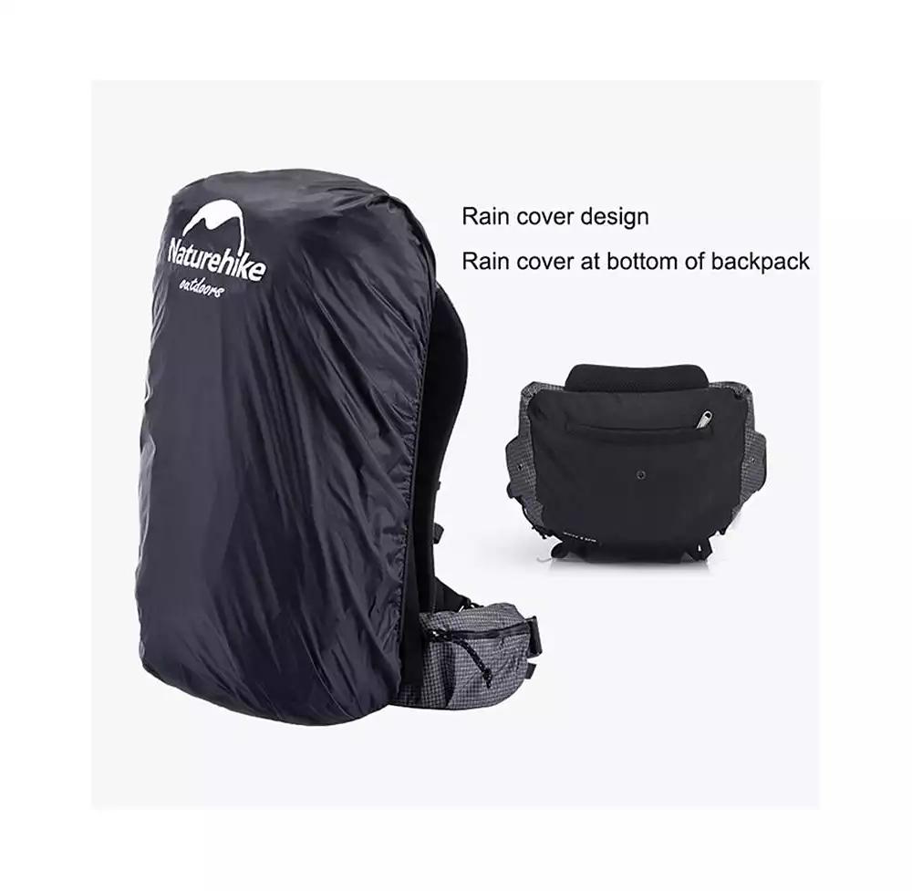 Naturehike 60L+5L Hiking Backpack – Waterproof, Lightweight Mountain Bag with Rain Cover & Shoe Compartment for Camping & Travel