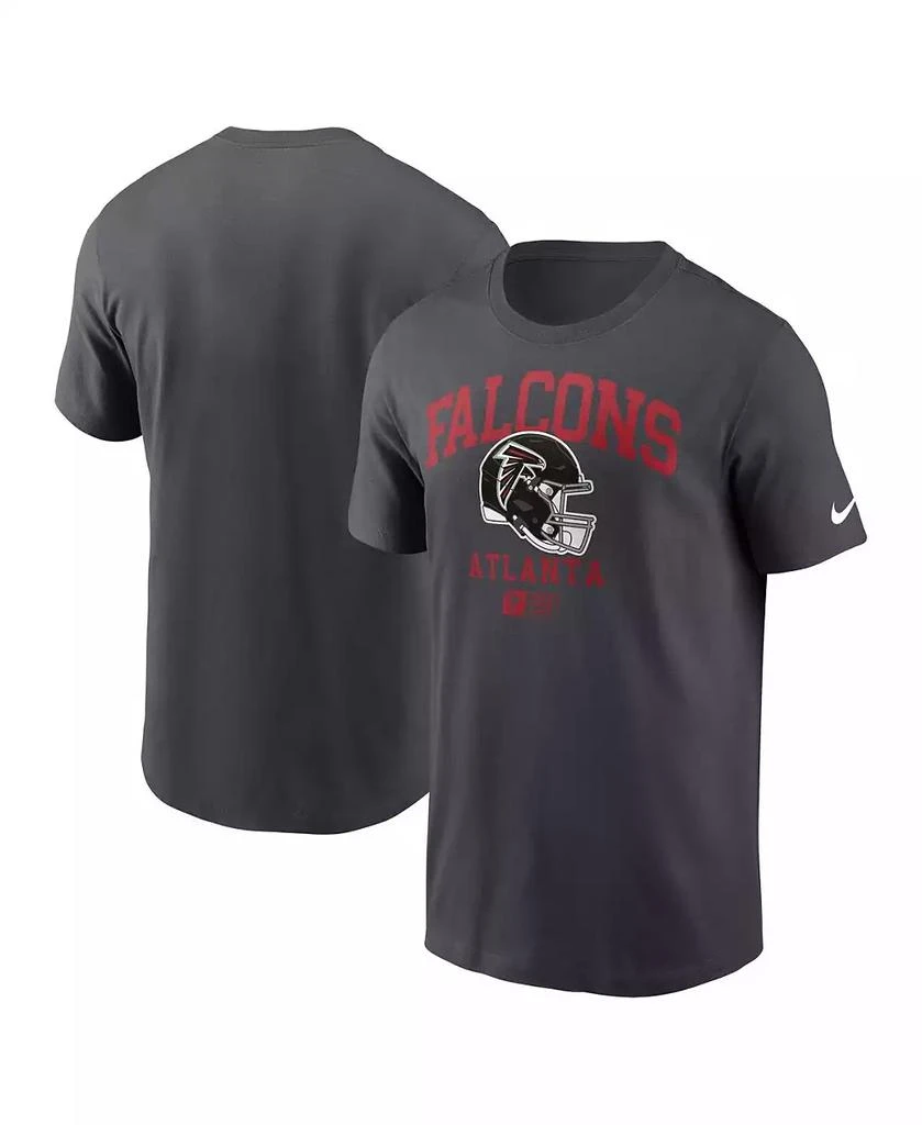 NIKE Men's Anthracite Atlanta Falcons Helmet Essential T-Shirt 1