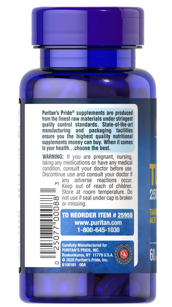 Puritan's Pride Tudca 250 mg 60 capsules