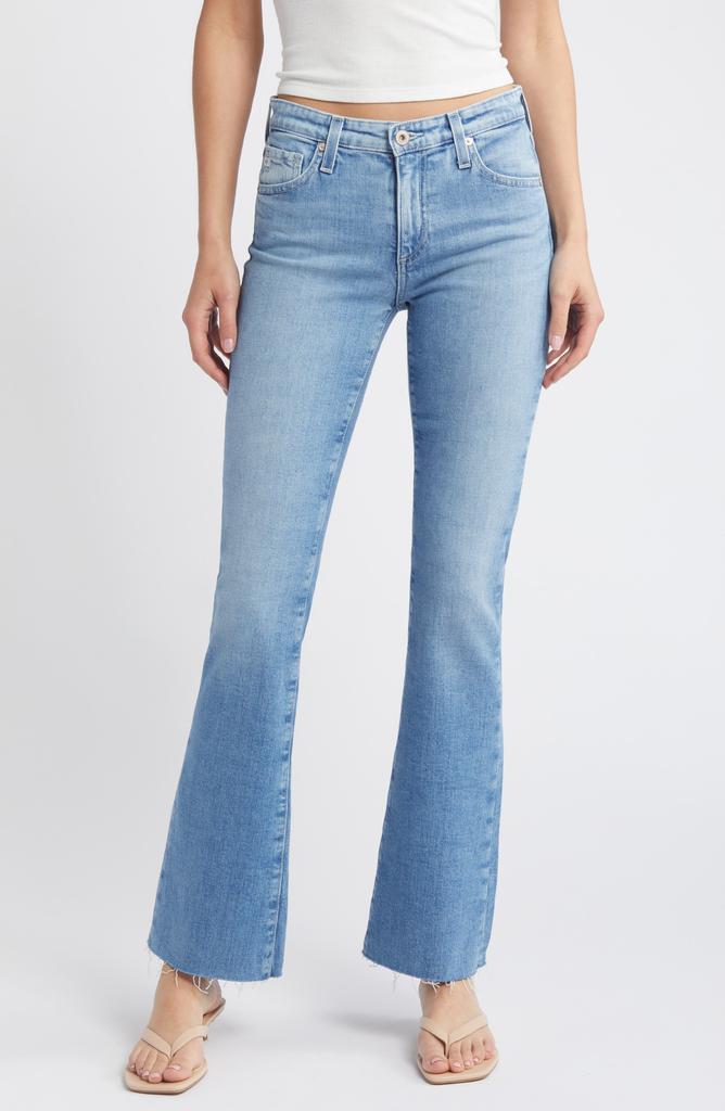 AG Angel Raw Hem Low Rise Bootcut Jeans
