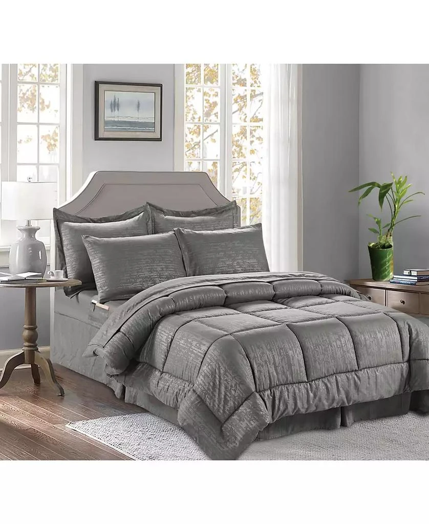 Elegant Comfort Bamboo Pinted 6-Pc. Comforter Set 21