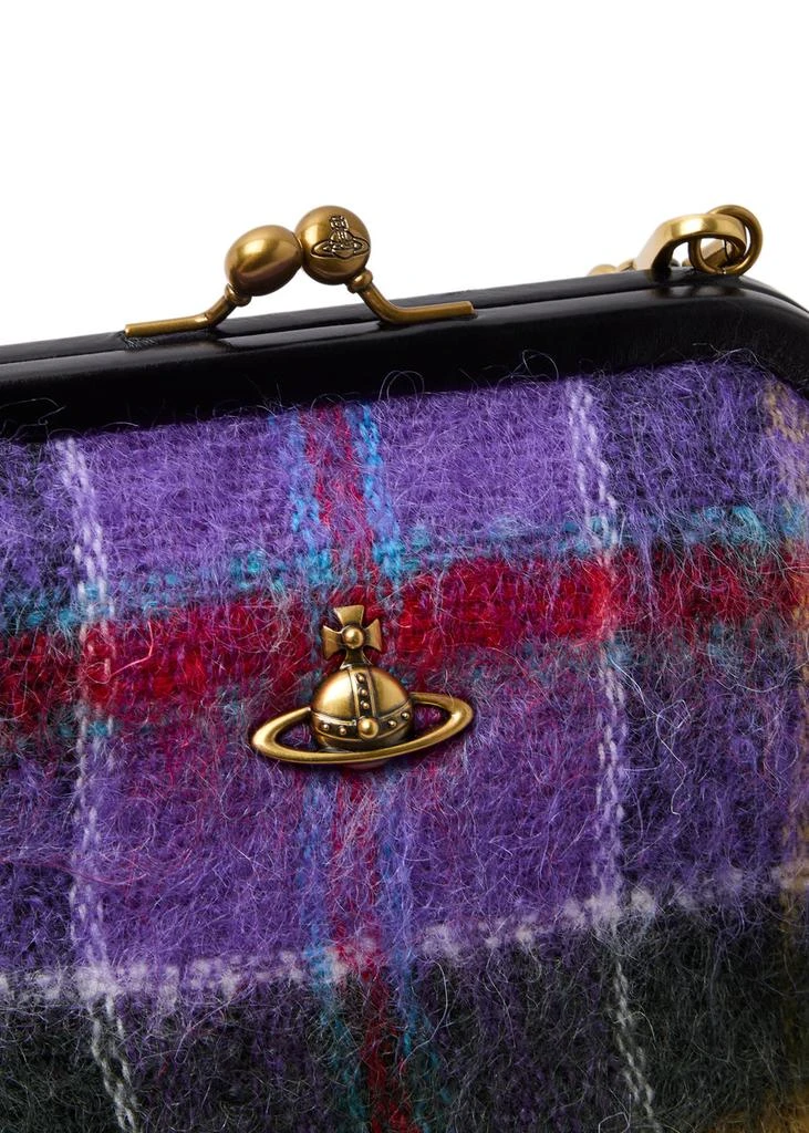 Vivienne Westwood Vivienne's tartan brushed shoulder bag 3