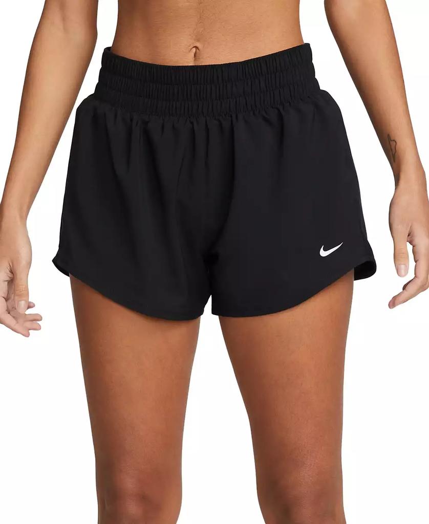 NIKE Women's One Dri-FIT Mid-Rise Brief-Lined Shorts