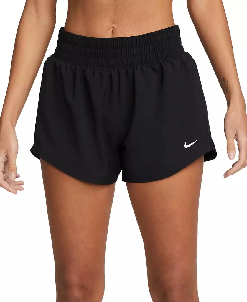 Nike Women's One Dri-FIT Mid-Rise Brief-Lined Shorts 1