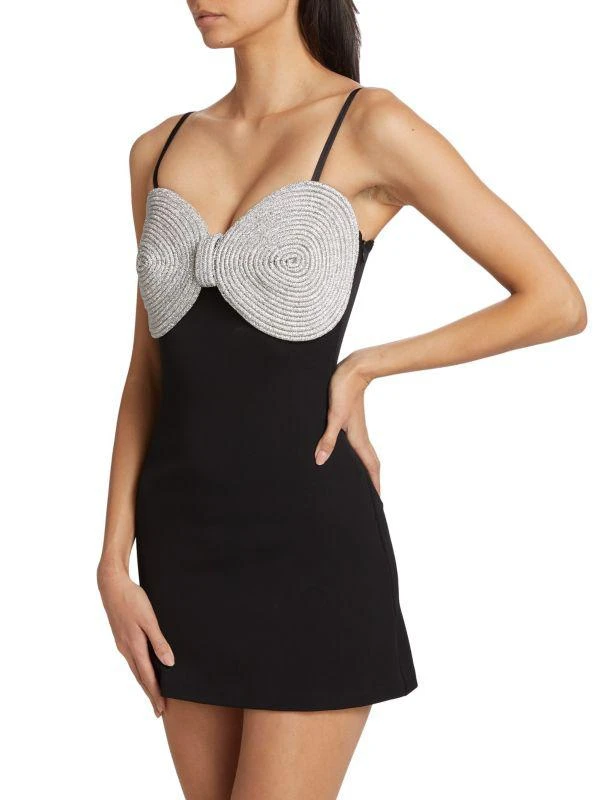 Mach & Mach Crystal Bow Sleeveless Minidress 3