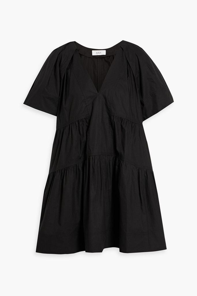 Camila tiered cotton-poplin mini dress – On Sale Now with Up