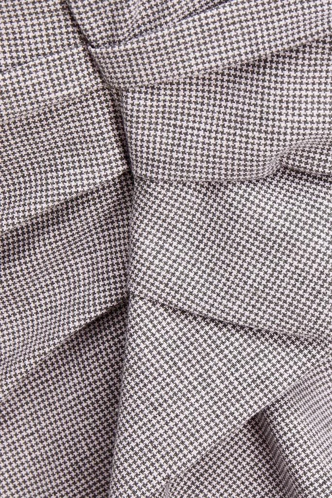 Isabel Marant Étoile Ines houndstooth cotton and linen-blend mini skirt 4