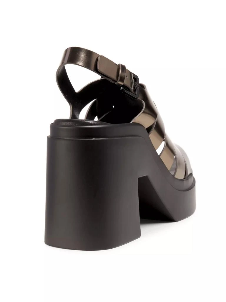 Clergerie Nindy Leather Platform Sandals 3