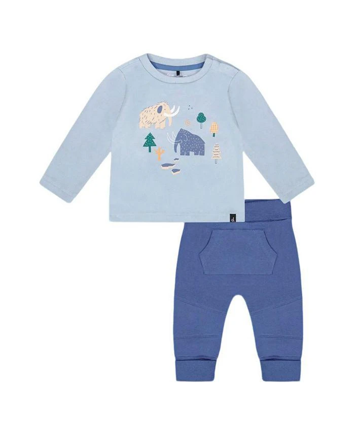 Deux par Deux Boys
 Organic Cotton Jersey Two-Piece Top and Pant Set - Little Kid