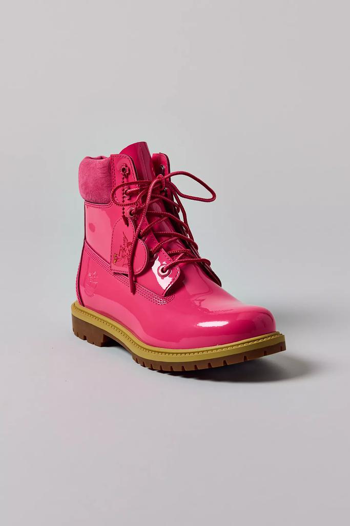 Shop Timberland Women's Premium Pink Patent Leather 6-Inch Lace-Up