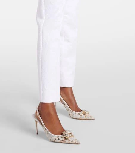Dolce & Gabbana Rainbow lace slingback pumps 4