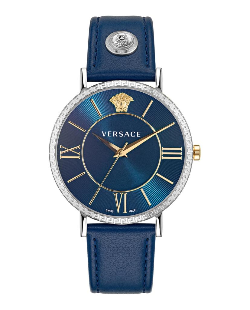 Versace V-Eternal Leather Watch