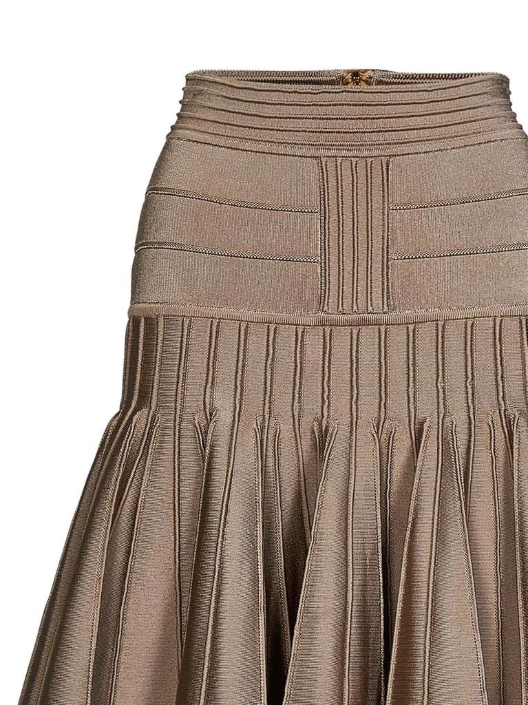 Balmain Balmain Pleated Knitted Skirt 3
