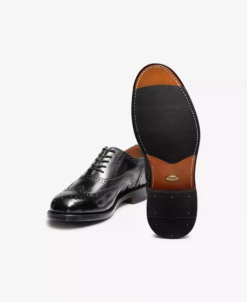 GH Bass G.H.BASS Men's Monogram Double Brogue Wingtip Derby Dress Shoes 5