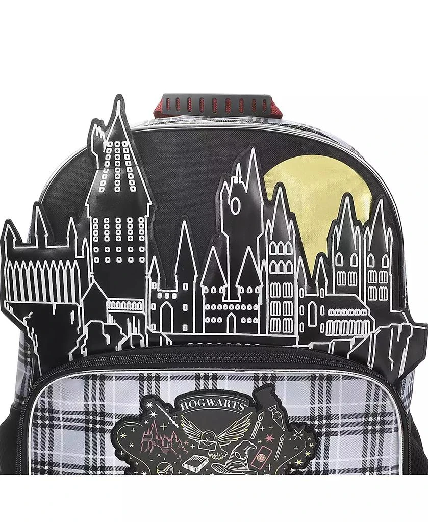 Harry Potter Hogwarts Tartan Crest 16" Kid
s Backpack For School And Travel 5