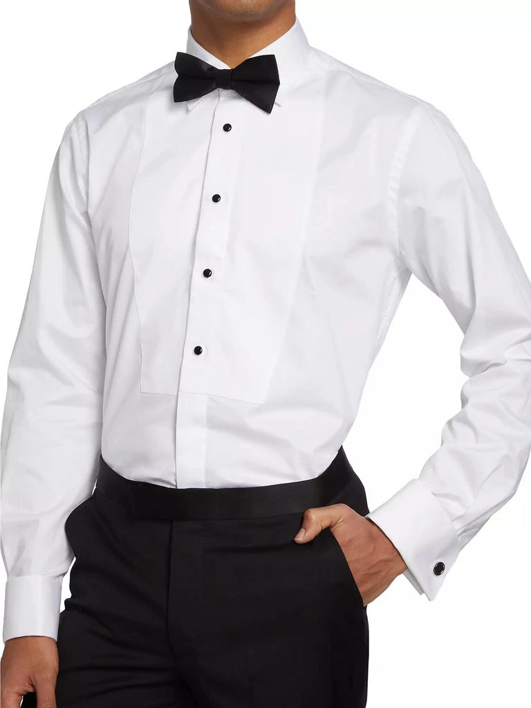 Saks Fifth Avenue COLLECTION Travel Stud Tuxedo Shirt 6
