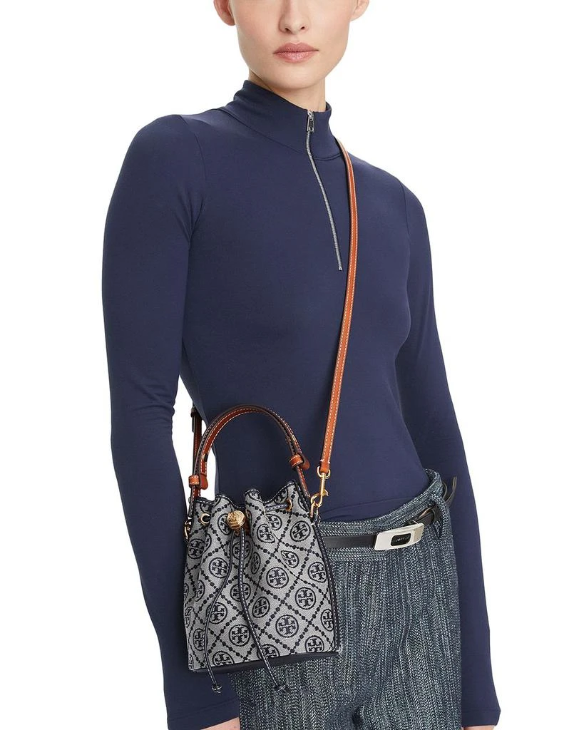 Tory Burch T Monogram Mini Bucket Bag 2