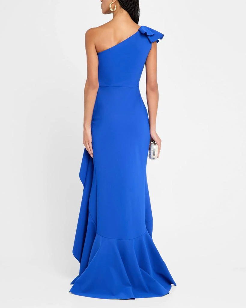 Chiara Boni Kafu One-Shoulder Ruffle Gown 3