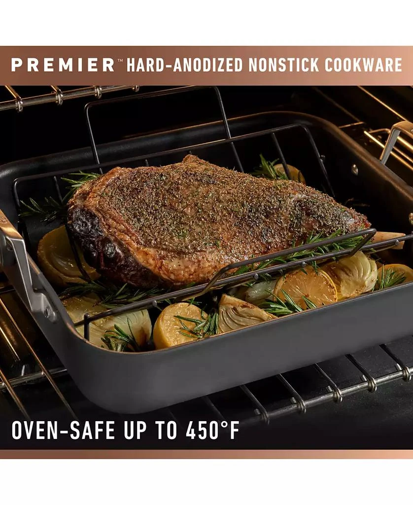Calphalon Premier Hard-Anodized Nonstick 16" Roasting Pan with Rack 6