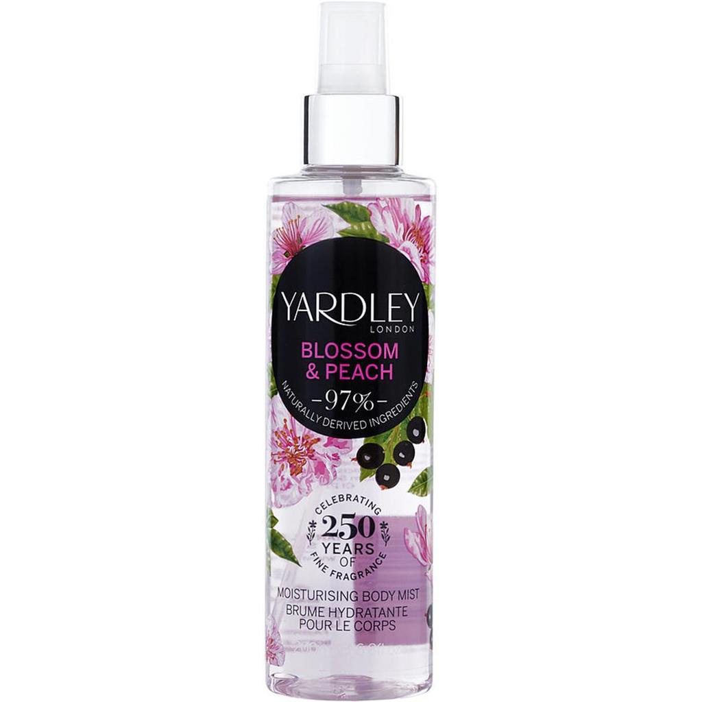 YARDLEY 6.7 oz Cherry Blossom & Peach Fragrance Mist for Women