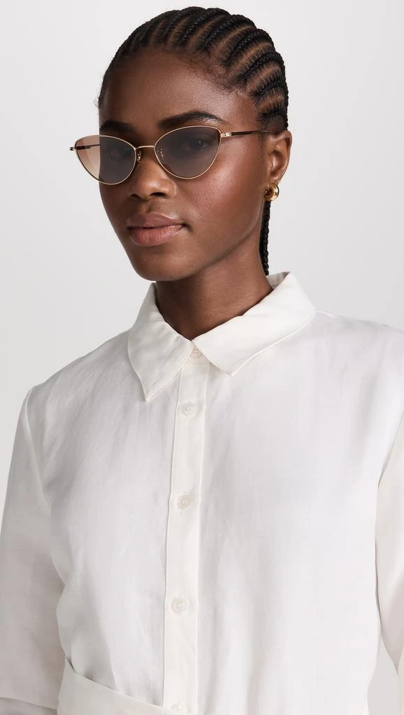 Oliver Peoples x Khaite Metal Cat Eye Sunglasses 2