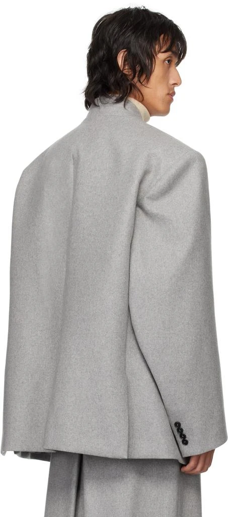 Hed Mayner Gray Flannel Blazer 3