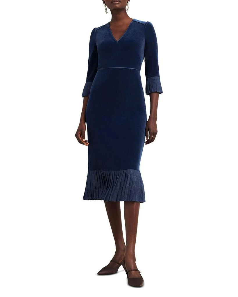 HOBBS LONDON Mary Velvet Dress 1