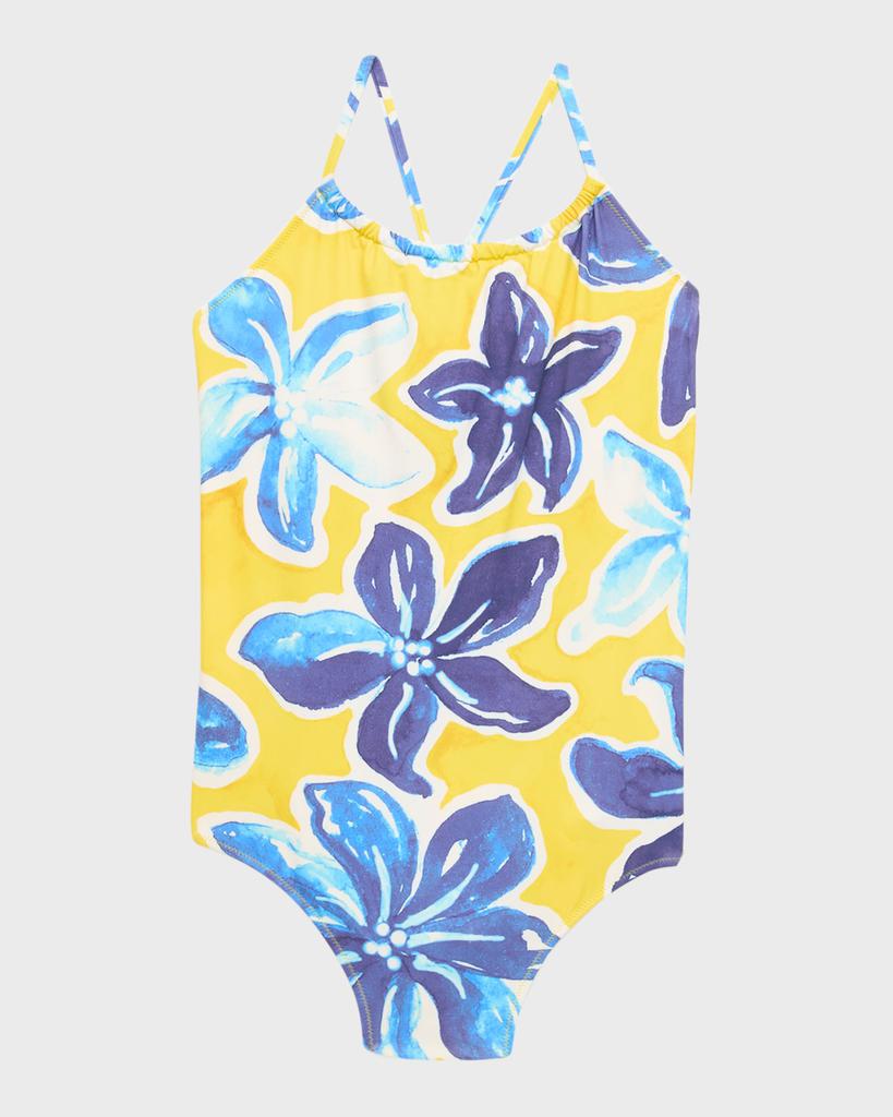 Vilebrequin Girl's Macro Raiat-Print One-Piece Swimsuit, Size 2-12