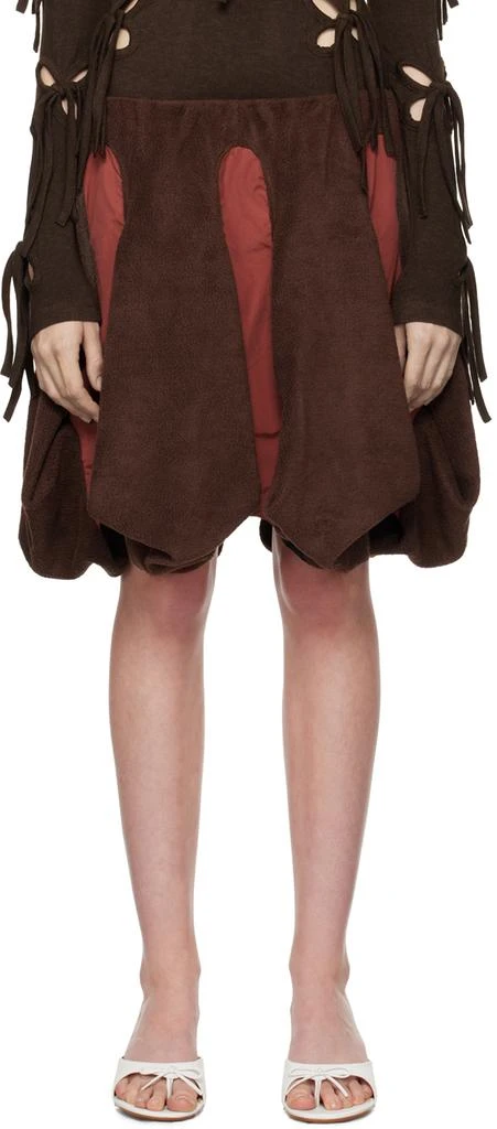 J.Kim Brown Porcelain Figurine Midi Skirt