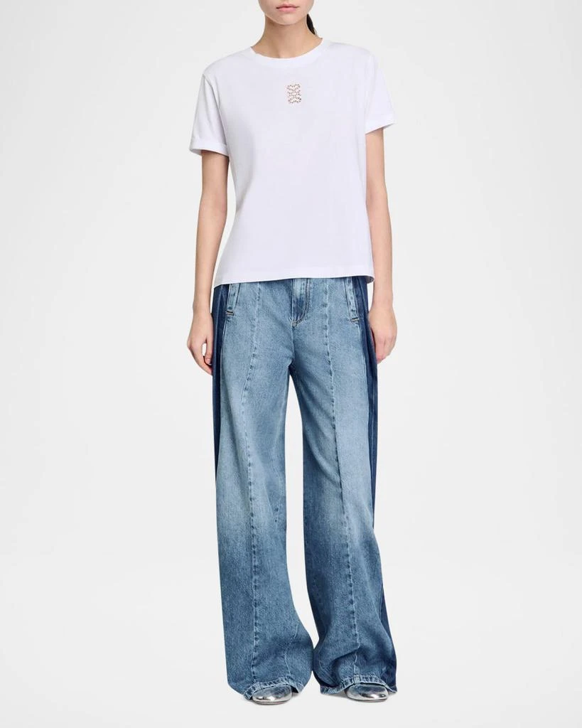 Sandro Ezra Cutout Logo T-Shirt 2