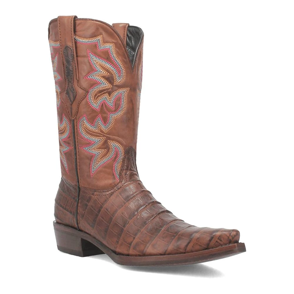 Dingo Gator Alligator Print Snip Toe Cowboy Boots 2