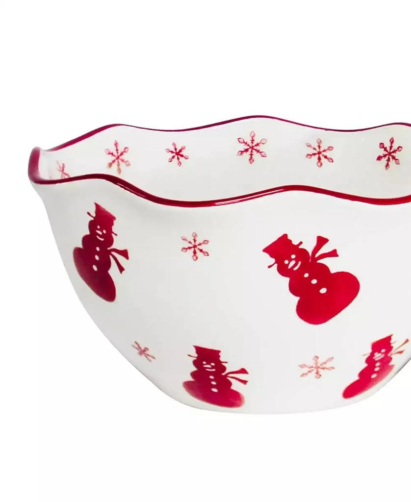 Euro Ceramica Winterfest Holiday 3-Piece Candy Bowl Set 4