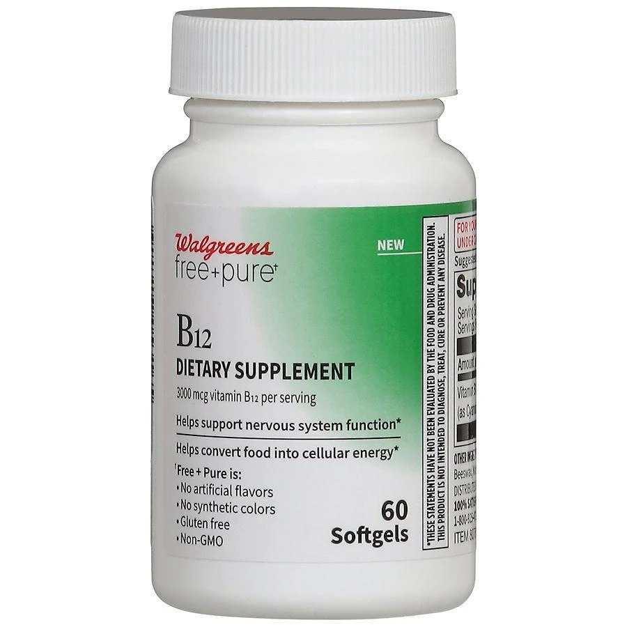 Walgreens Free & Pure Vitamin B12 3