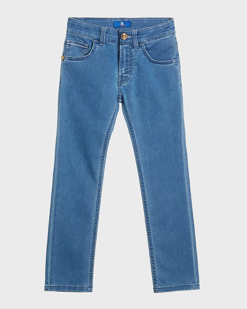 Stefano Ricci Boy's Straight Leg Denim Jeans, Size 6-14