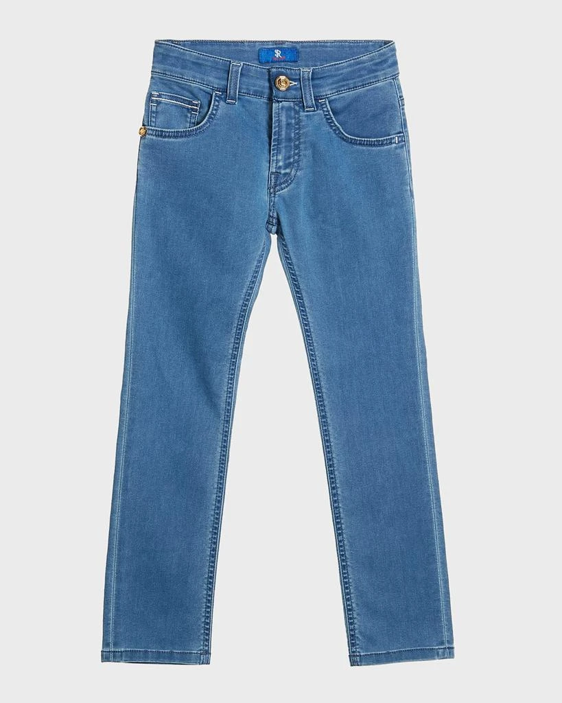 Stefano Ricci Boy's Straight Leg Denim Jeans, Size 6-14 1