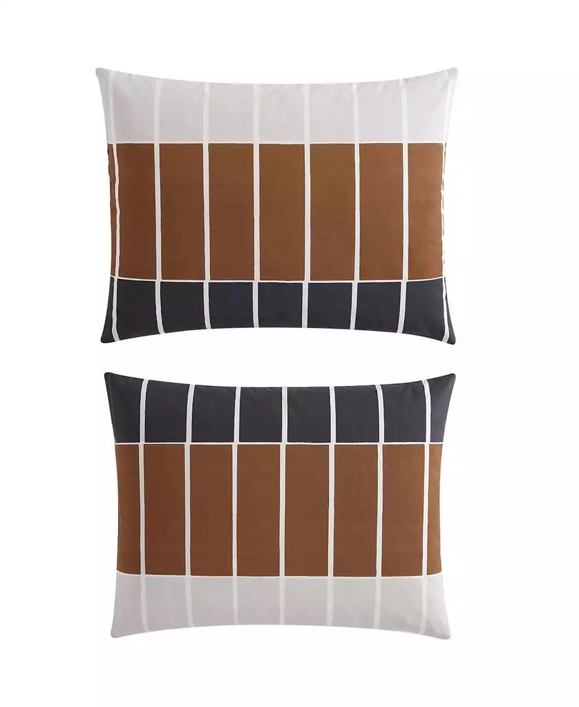 marimekko Tiiliskivi Raita Cotton 3 Piece Duvet Cover Set 6