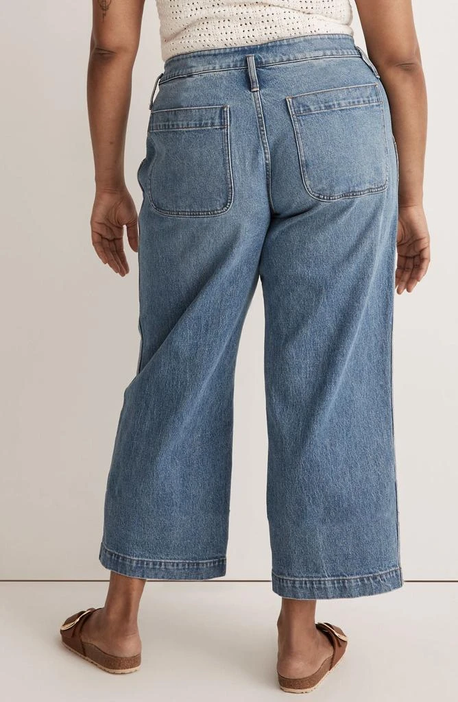 Madewell The Perfect Vintage Pleated High Waist Crop Wide Leg Jeans 4