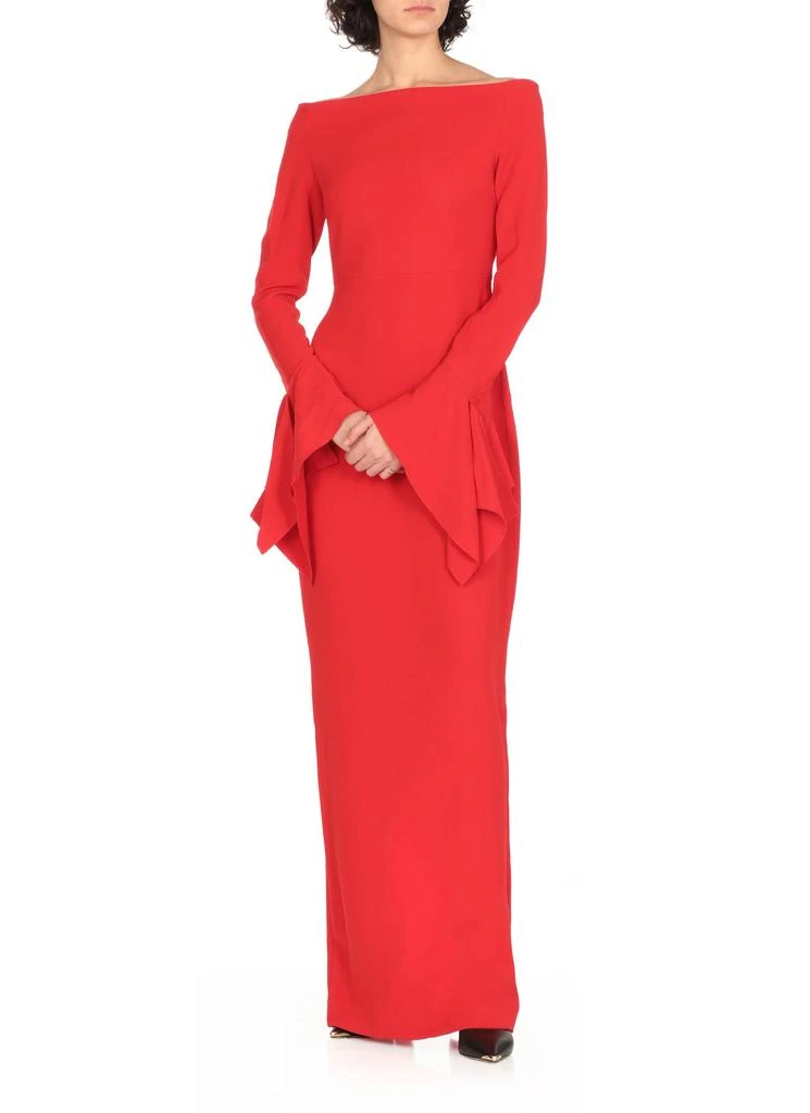 beige off the shoulder maxi dress Off-Shoulder Long Prom Dress with Sweetheart Neckline Black / 2XLarge