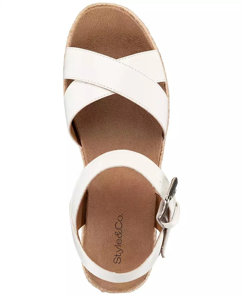 Style & Co Women's Emberr Espadrille Platform Wedge Sandals, Created for Macy's 4