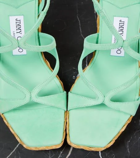 Jimmy Choo Ayla 110 suede espadrille wedges 5