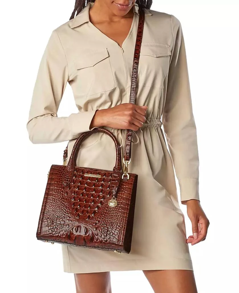 Brahmin Caroline Wind Chime Cumulus Small Leather Satchel 7