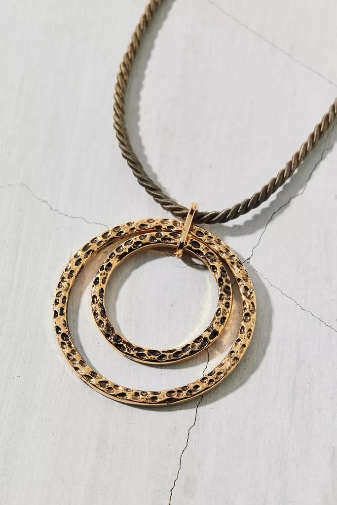 Urban Outfitters Ravello Ring Pendant Cord Necklace 3