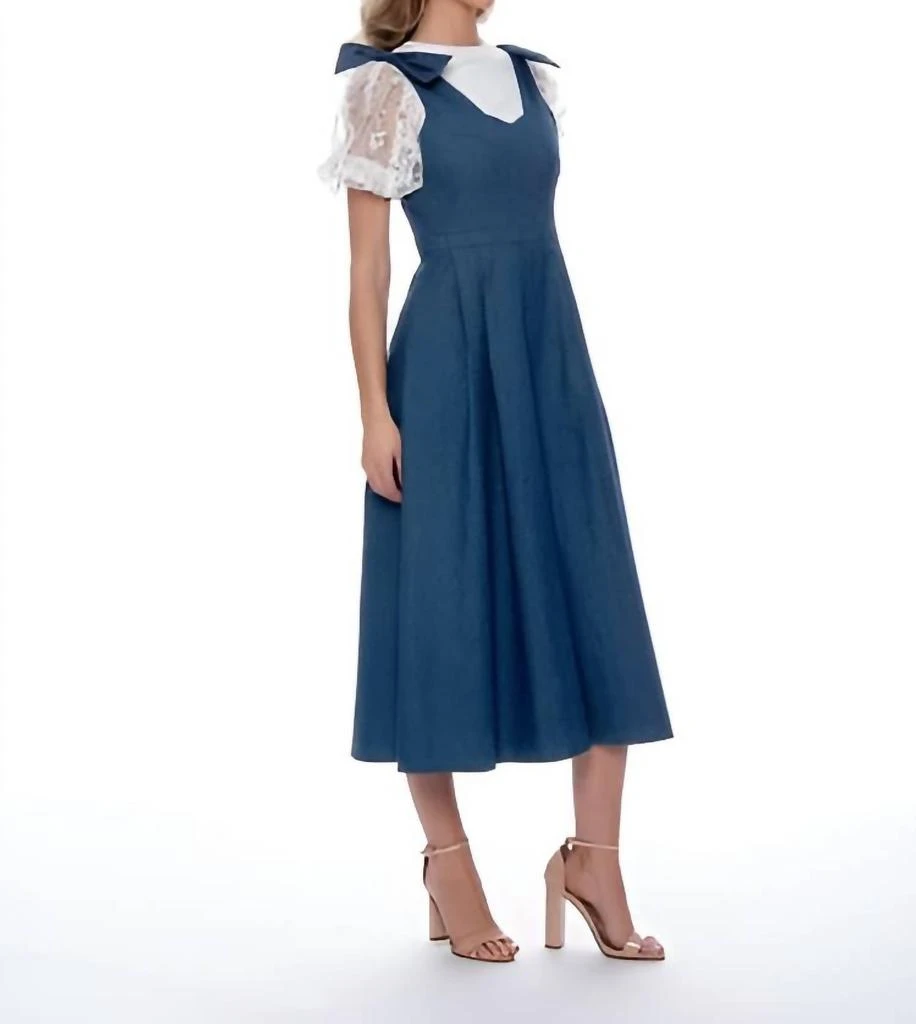 white christmas dresses Denim sleeveless dress – Gracia Fashion