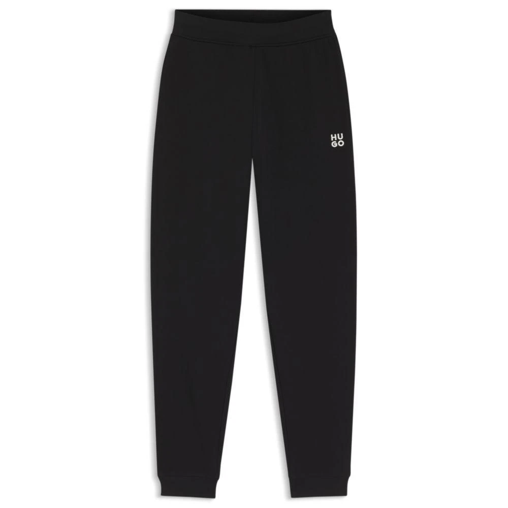 Hugo Boss Cotton-terry sweatpants with embroidered logo