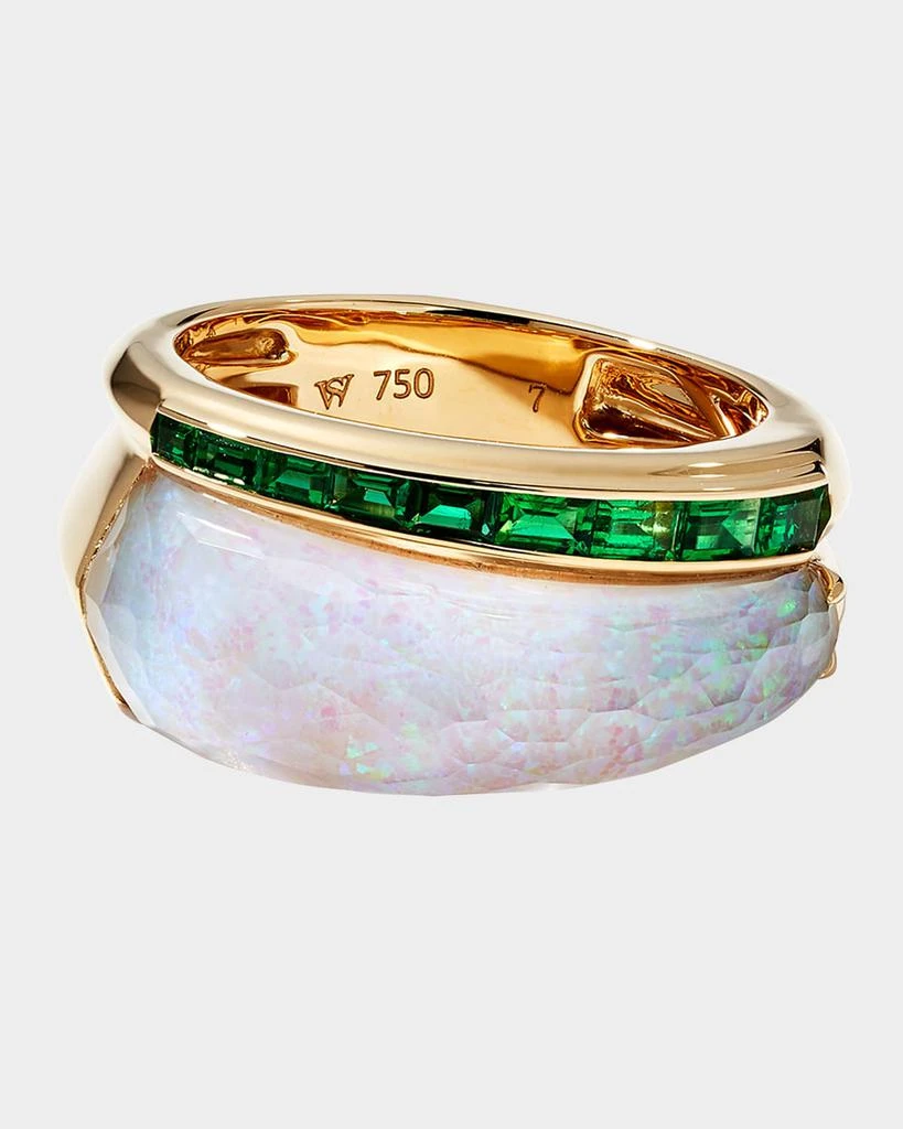 Stephen Webster Slimline Ring Set with White Opalescent Quartz 1